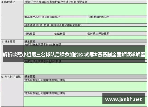 解析欧冠小组第三名球队后续参加的欧联淘汰赛赛制全面解读详解篇